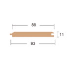 エイジングシダー 羽目板(本実・V溝) 11x88x乱尺mm