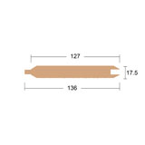 ウエスタンレッドシダー(米杉)本実サイディング 節付き　本実・V溝　17.5x127(136)