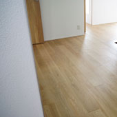 オーク 複合フローリング(A・自然塗装・床暖・OPC・ワイド幅150)の施工写真